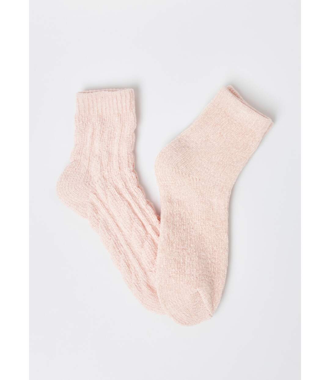 Lot de 2 Chaussettes douces, maille chenille-1