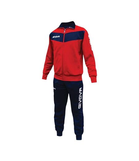 Ensemble De Survêtement Tuta Visa Homme Rouge Bleu Marine Givova