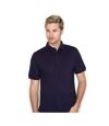 Henbury Mens Short Sleeved 65/35 Pique Polo Shirt (Red)