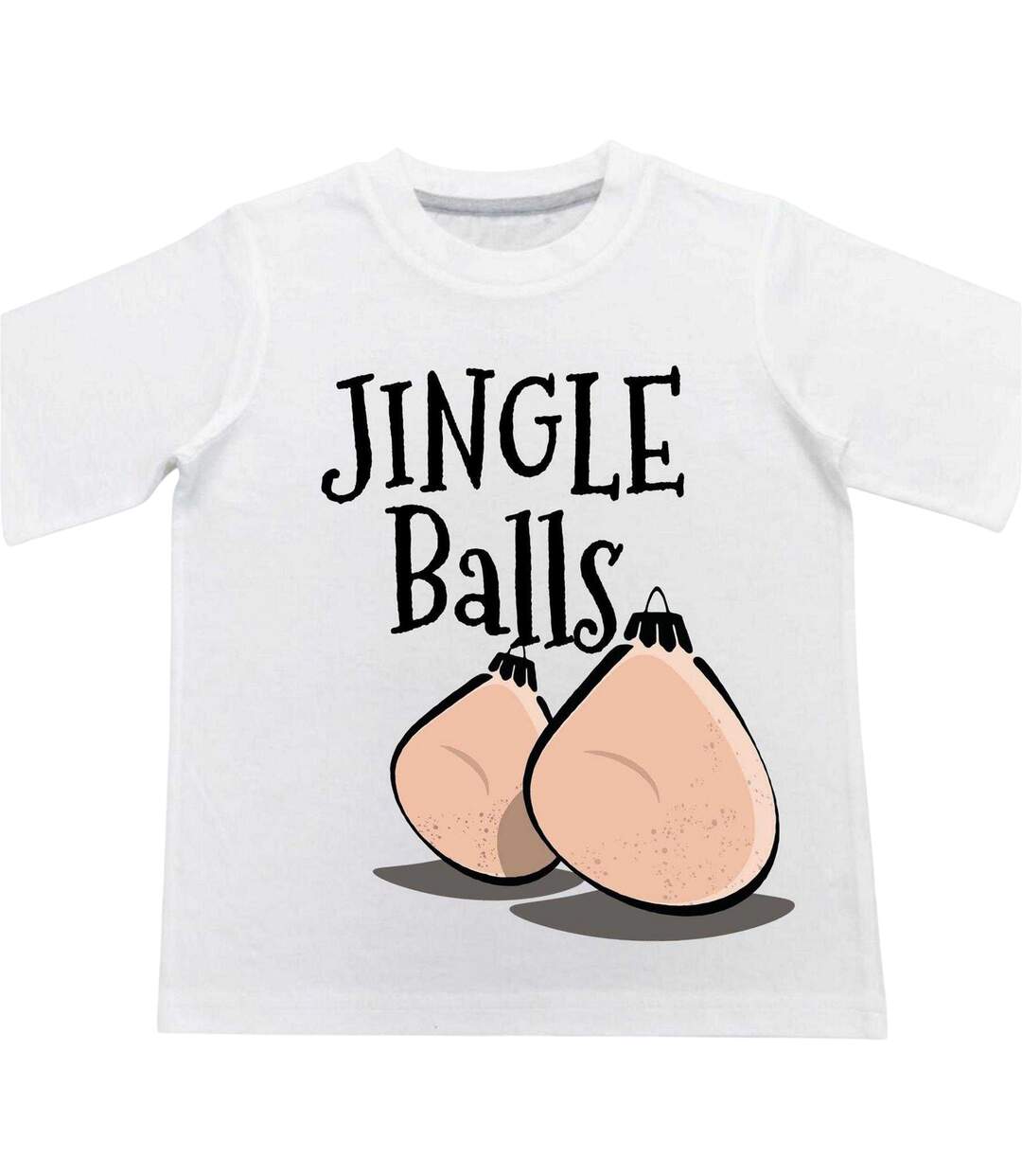 T-shirt Motif/style Imprimé Jingle Balls Homme Blanc Linea-1
