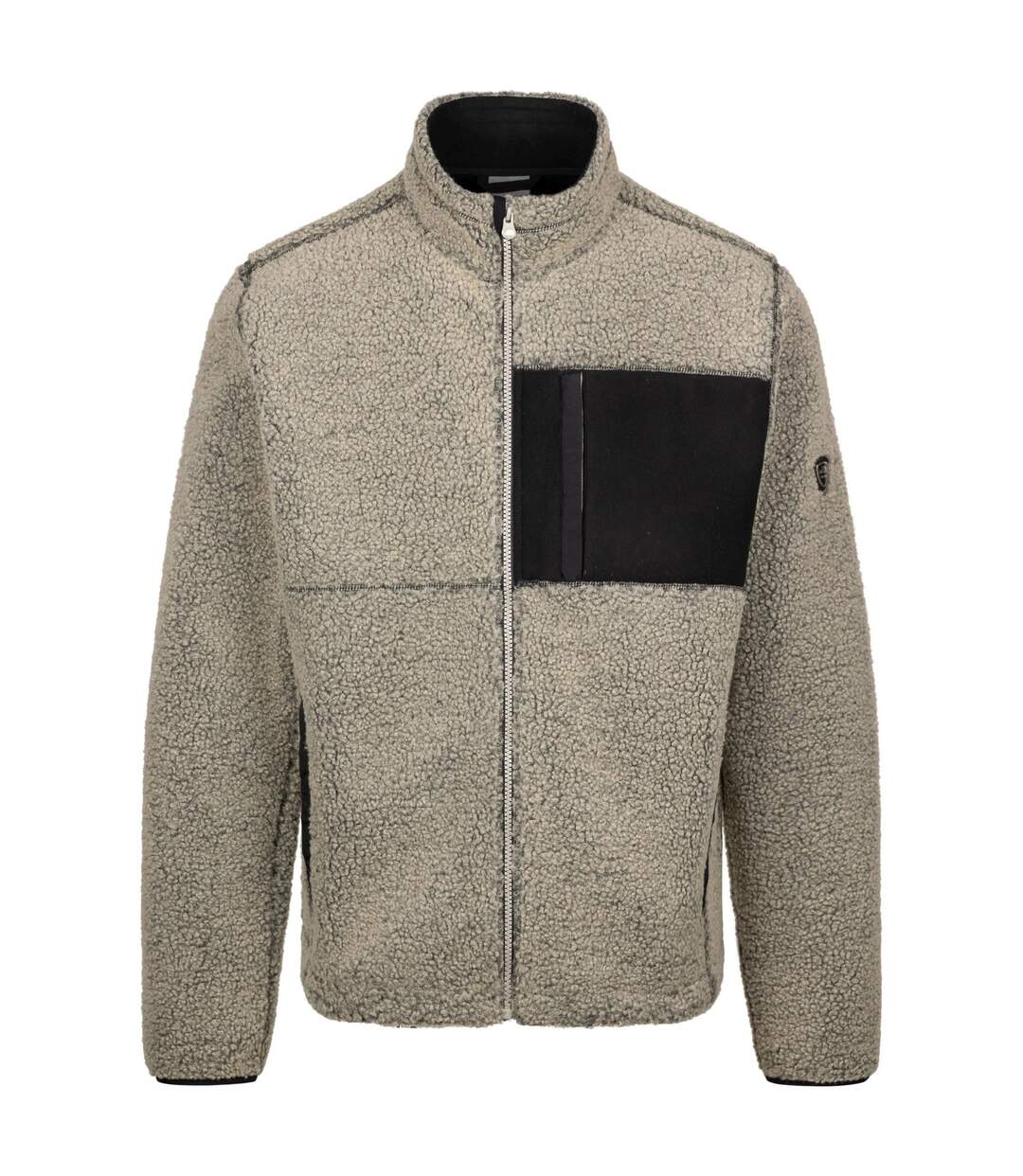 Mens Maclarenton At400 Full Zip Fleece Jacket Beige Marl Trespass-1