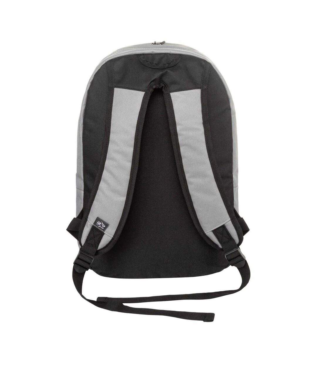 Two Tone Polyester Backpack One Size Grey Marl Hot Tuna-2