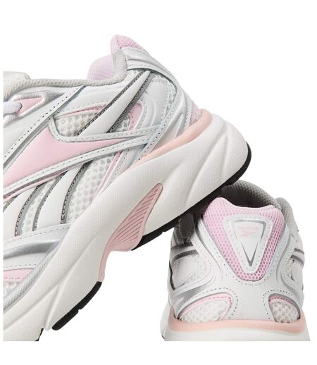 Womens/ladies Belwave Trainers White Silver Berry Reebok