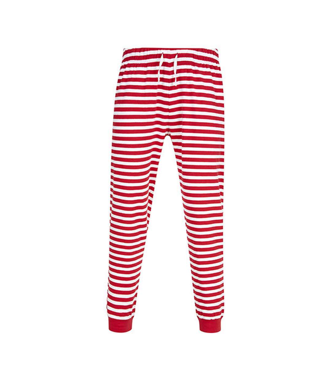Pantalon De Jogging Adulte Rouge Blanc SF Men-1