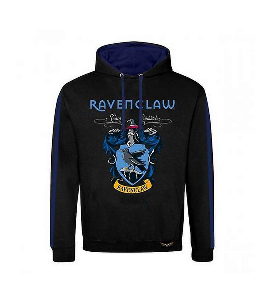 Sweat à capuche adulte noir / bleu marine Harry Potter-1