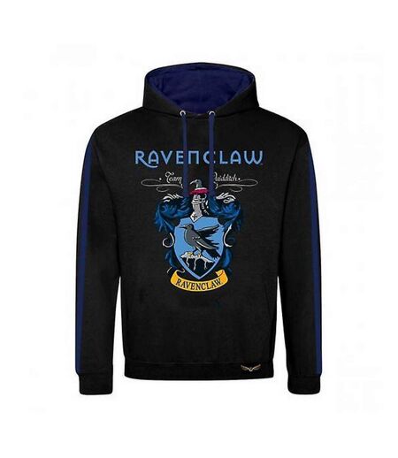 Sweat à capuche adulte noir / bleu marine Harry Potter