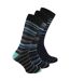 Sock Snob - 12 Paires Homme Chaussettes Bambou Fantaisie Rayures Design-4