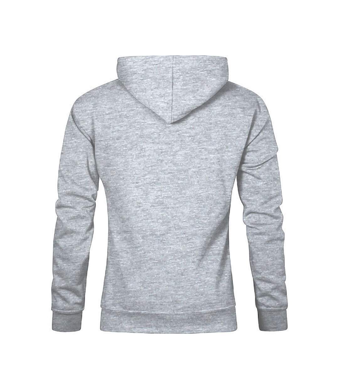 Sweat À Capuche Homme Gris Chiné Promodoro-2