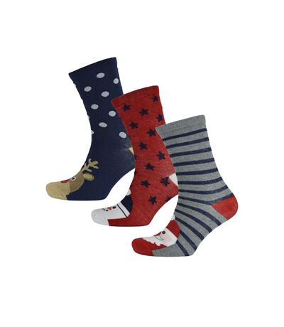 RJM Womens/Ladies Christmas Socks (Pack Of 3) () - UTUT1649