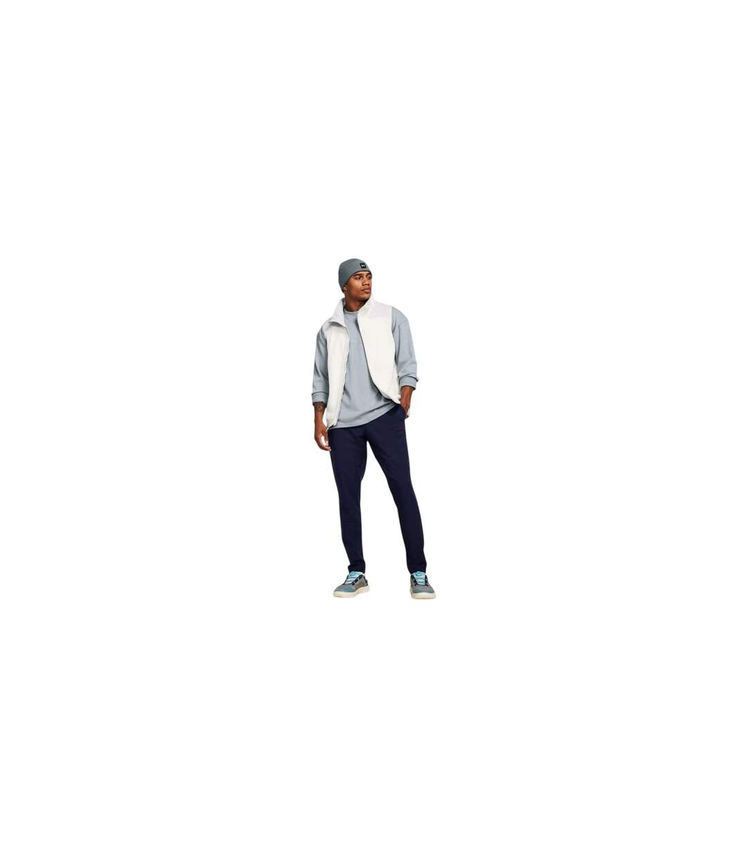 Mens Unstoppable Slim Tracksuit Bottoms Blue Under Armour-1