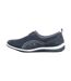 Boulevard Womens/Ladies Zip Elastic Gusset Leisure Shoes (Navy) - UTDF148