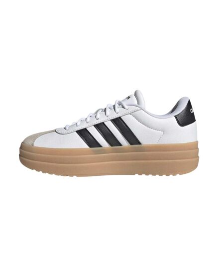 Baskets Court Bold Femme Blanc Noir Marron Pâle Adidas