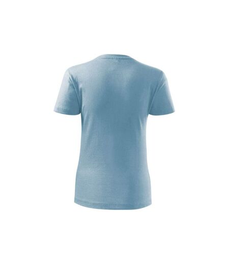 Womens/ladies Classic New T-shirt Powder Blue Adler