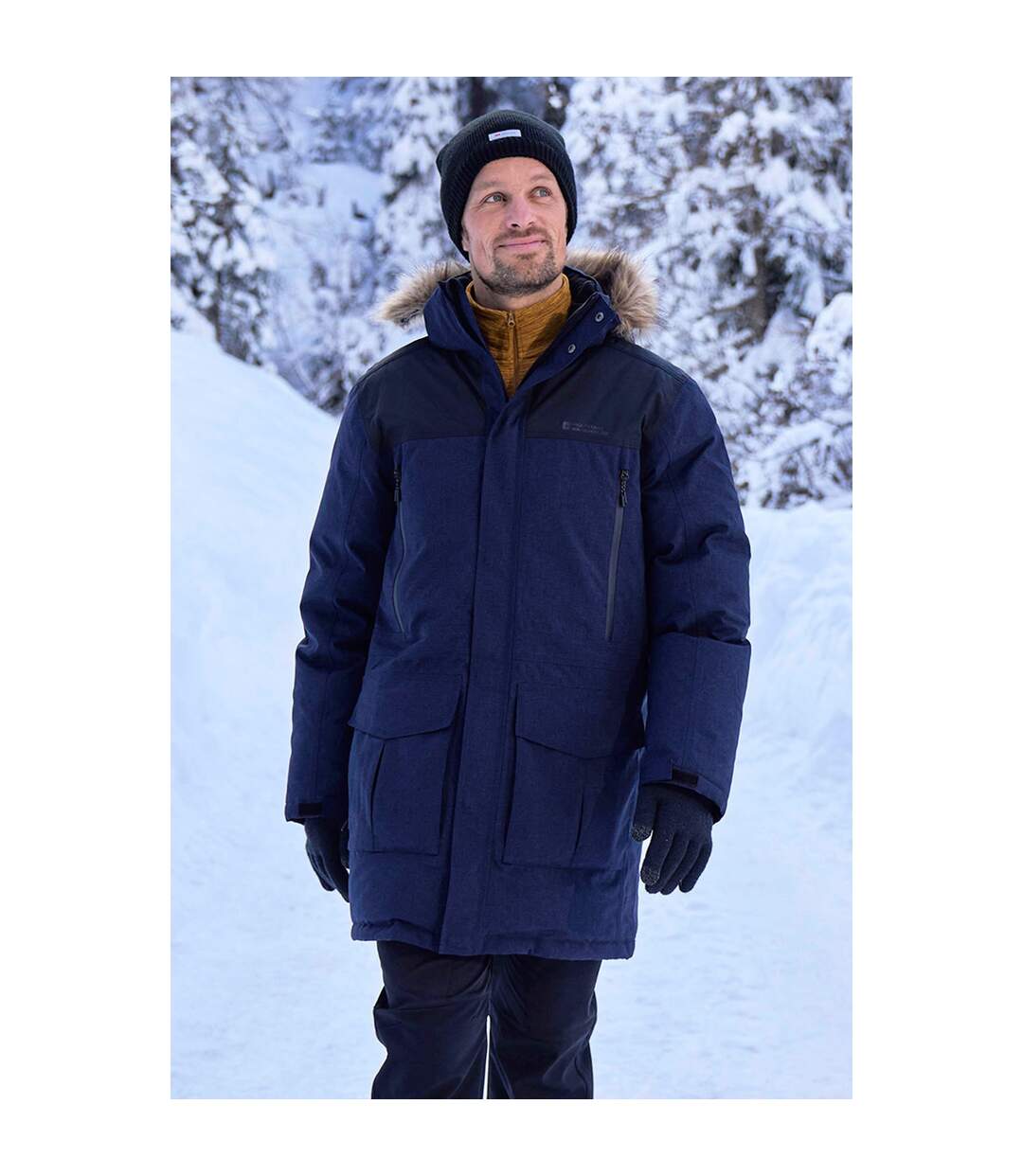 Veste imperméable antarctic extreme homme bleu foncé Mountain Warehouse-1