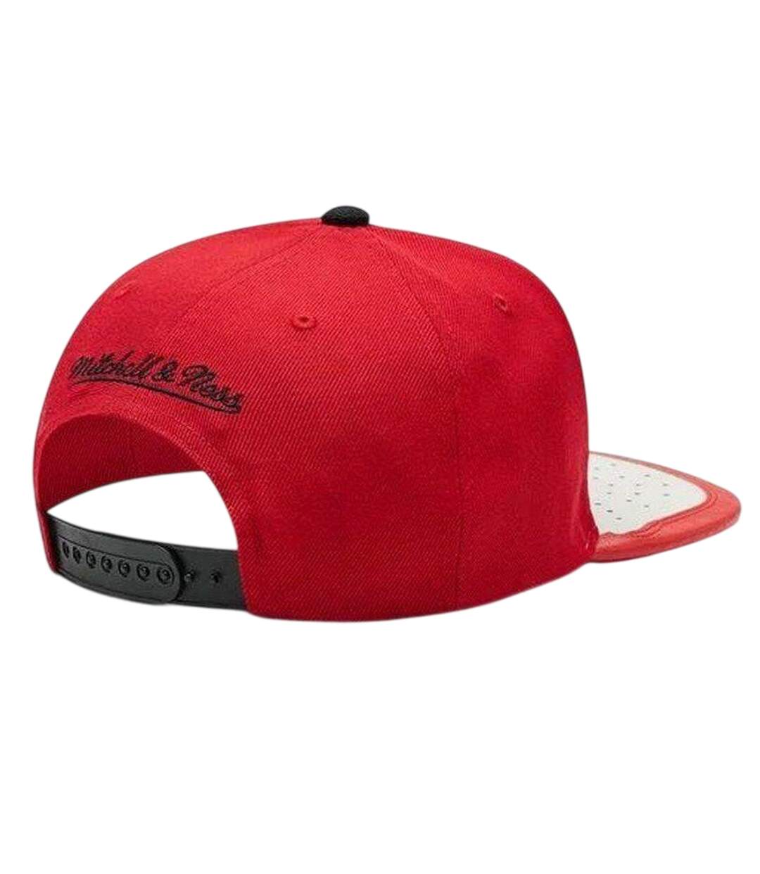 Casquette De Baseball Motif/style Chicago Bulls Ness Nba Day One Blanc Rouge Mitchell & Ness-2