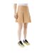 Womens/ladies Short Cotton Pleated Skirt Beige Lacoste-1