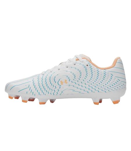 Mens Shadow Select 4 Firm Ground Football Boots Blue White Under Armour