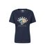 T-shirt Manches Courtes Snowdon Femme Bleu Marine Mountain Warehouse-1