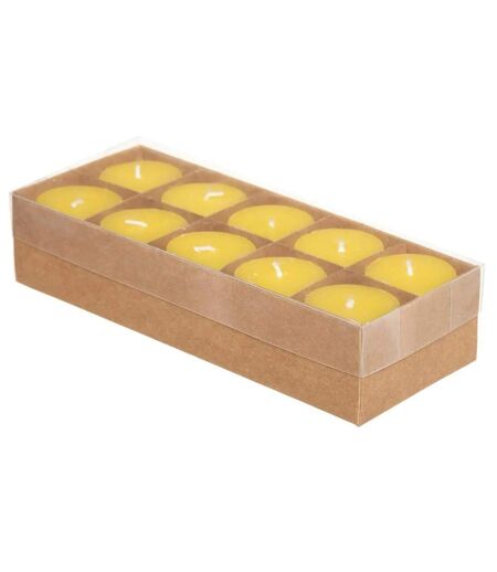Lot de 10 Bougies Générique 4cm Citronnelle