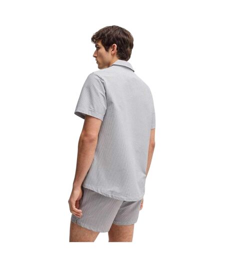 Mens Beach Shirt Navy Boss