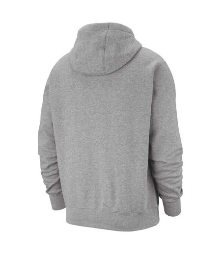 Unisex Adult Sportswear Club Hoodie Dark Grey Heather Matted Silver White Nike