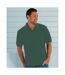 Russell Mens Ripple Collar & Cuff Short Sleeve Polo Shirt (Bottle Green) - UTBC572-1