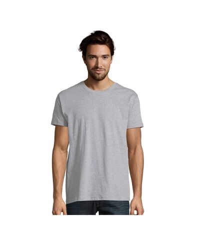 Imperial T-shirt À Manches Courtes Et Coupe Ajustée Homme Gris Marne SOLS