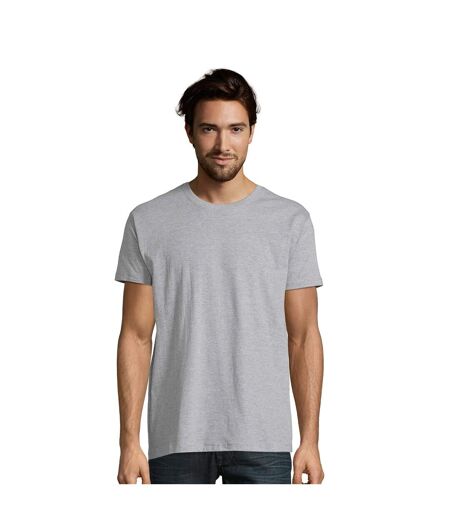 Imperial T-shirt À Manches Courtes Et Coupe Ajustée Homme Gris Marne SOLS