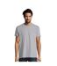 Imperial T-shirt À Manches Courtes Et Coupe Ajustée Homme Gris Marne SOLS-1