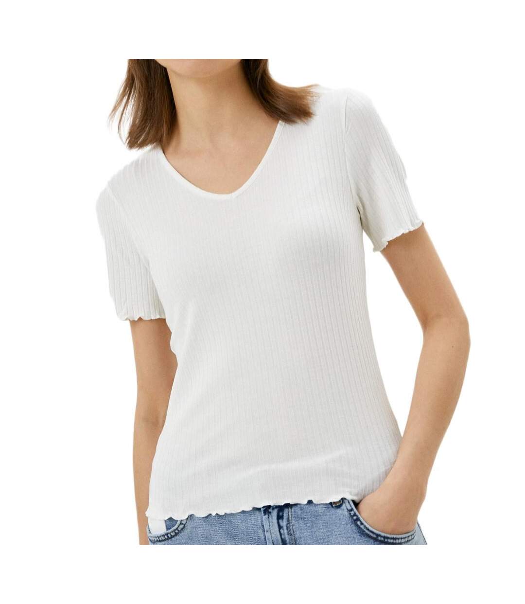 Top Blanc Femme JDY FRANSISKA - L-1