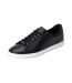 Mens tucker leather soft trainers black Base London-1