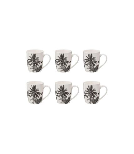 Lot de 6 Mugs en Porcelaine Bota 36cl Beige