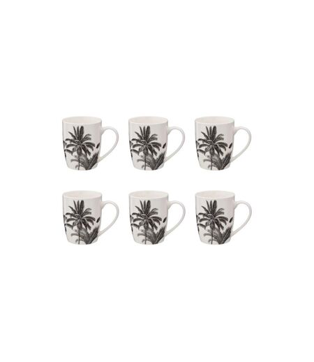 Lot de 6 Mugs en Porcelaine Bota 36cl Beige