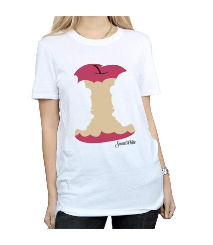Disney Princess Womens/Ladies Snow White Silhouette Cotton Boyfriend T-Shirt (White)