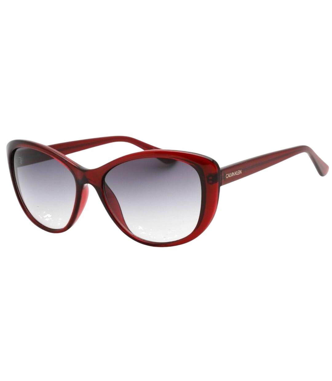 Womens/ladies Gradient Sunglasses One Size Burgundy Grey Calvin Klein-2