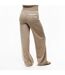 Pantalon Femme Beige Couture-2