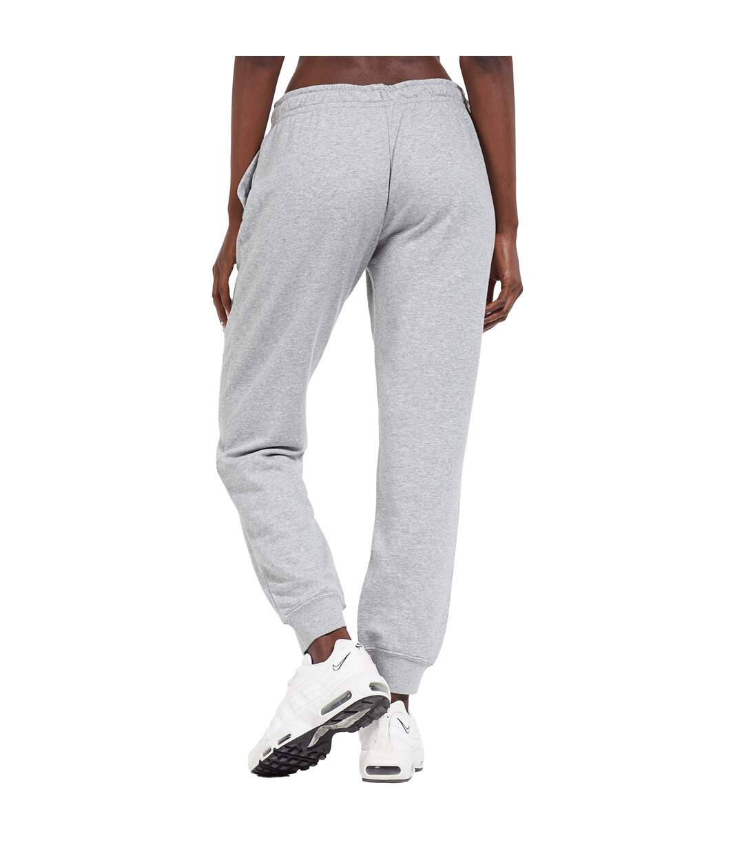 Womens/ladies Essential Fleece Jogging Bottoms Grey Nike-2