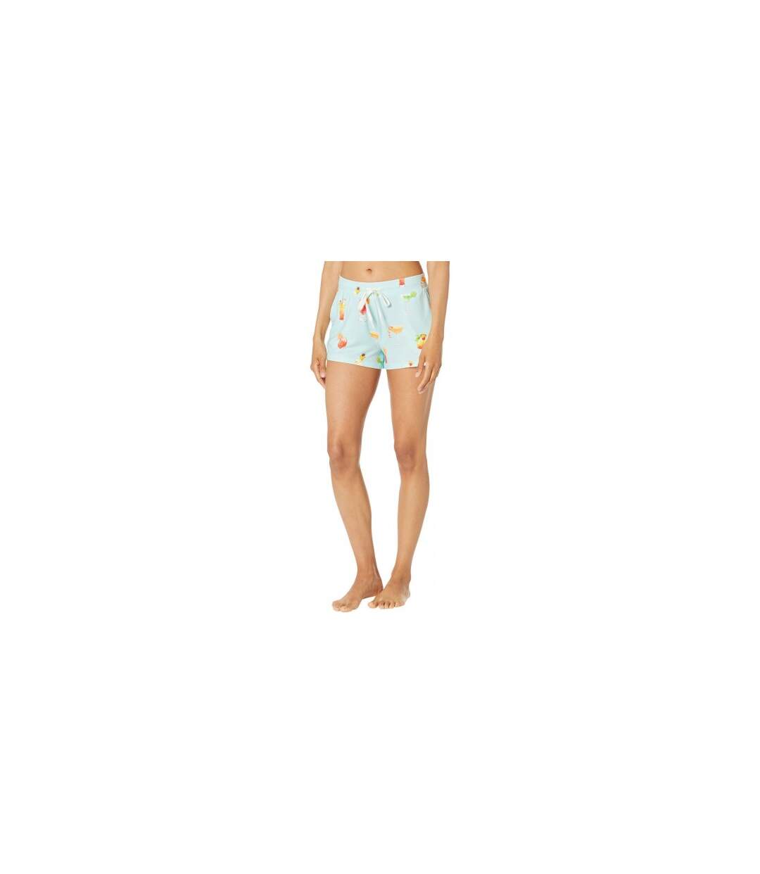 Womens/ladies Let´s Drink About It Jersey Relaxed Fit Lounge Shorts Aqua Multicoloured PJ Salvage-1