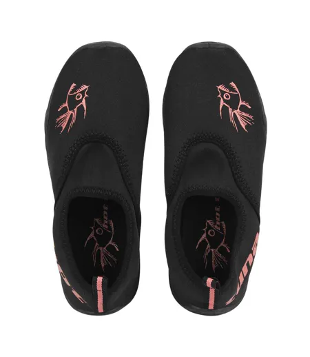 Chaussures Aquatiques Femme Noir Rose Doré Hot Tuna
