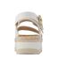 Womens/ladies Giana Sandals White Toms-2