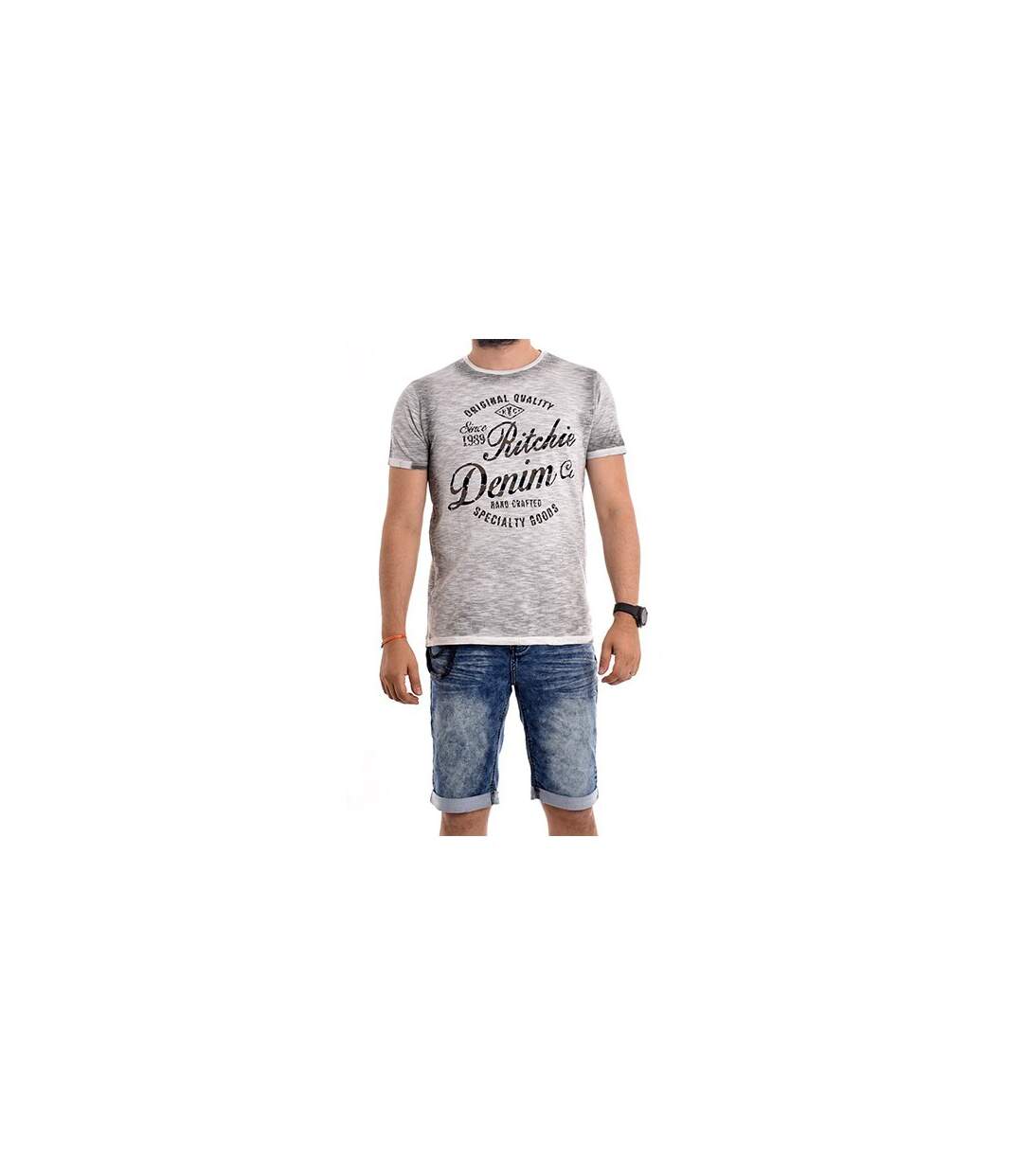 T-shirt col rond pur coton NELESTIN