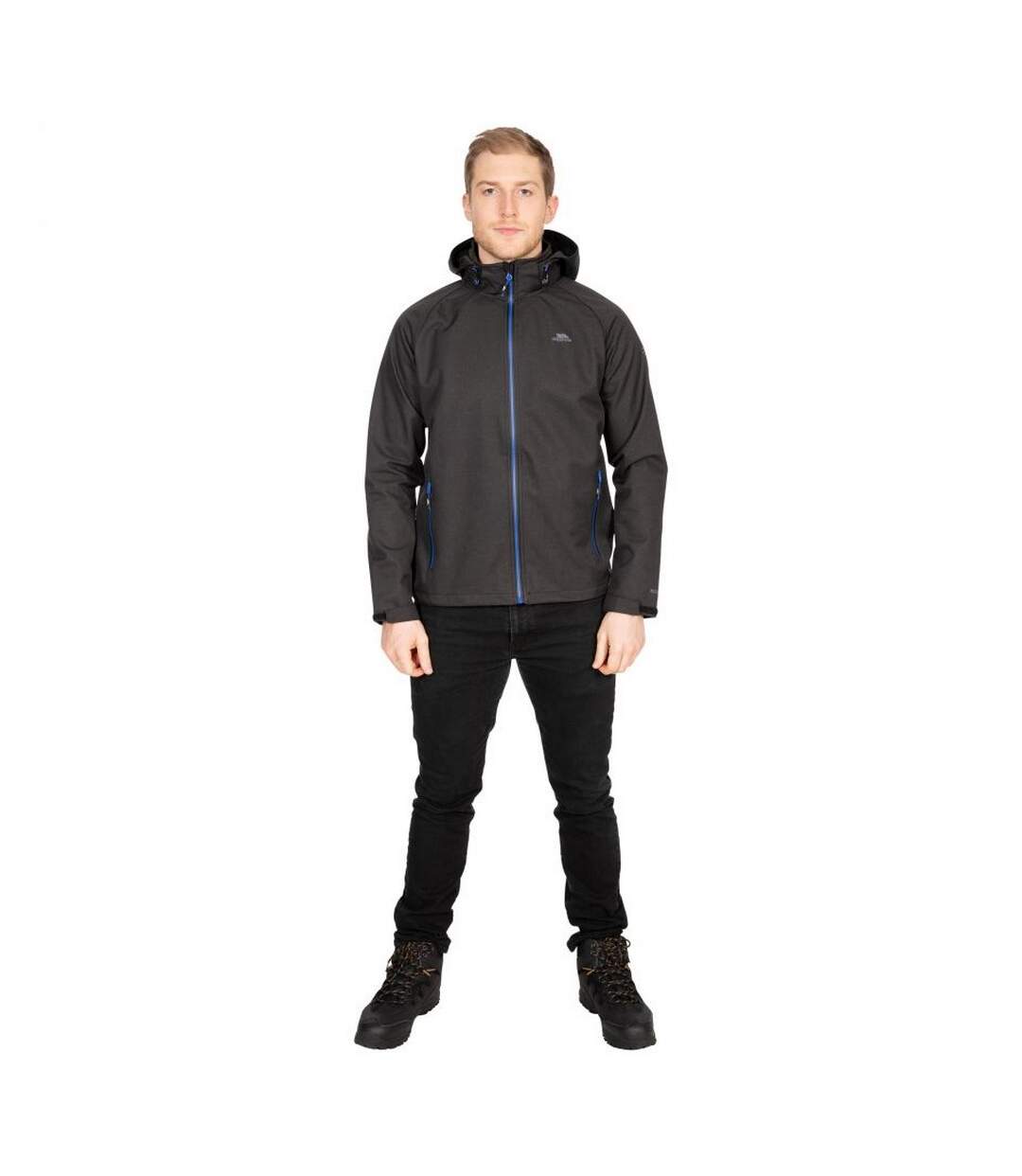 Mens Maverick Softshell Jacket Black Trespass-1