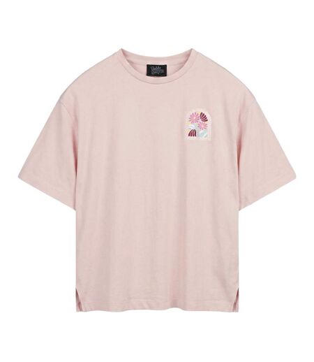 T-Shirt rose femme teddy smith flowa