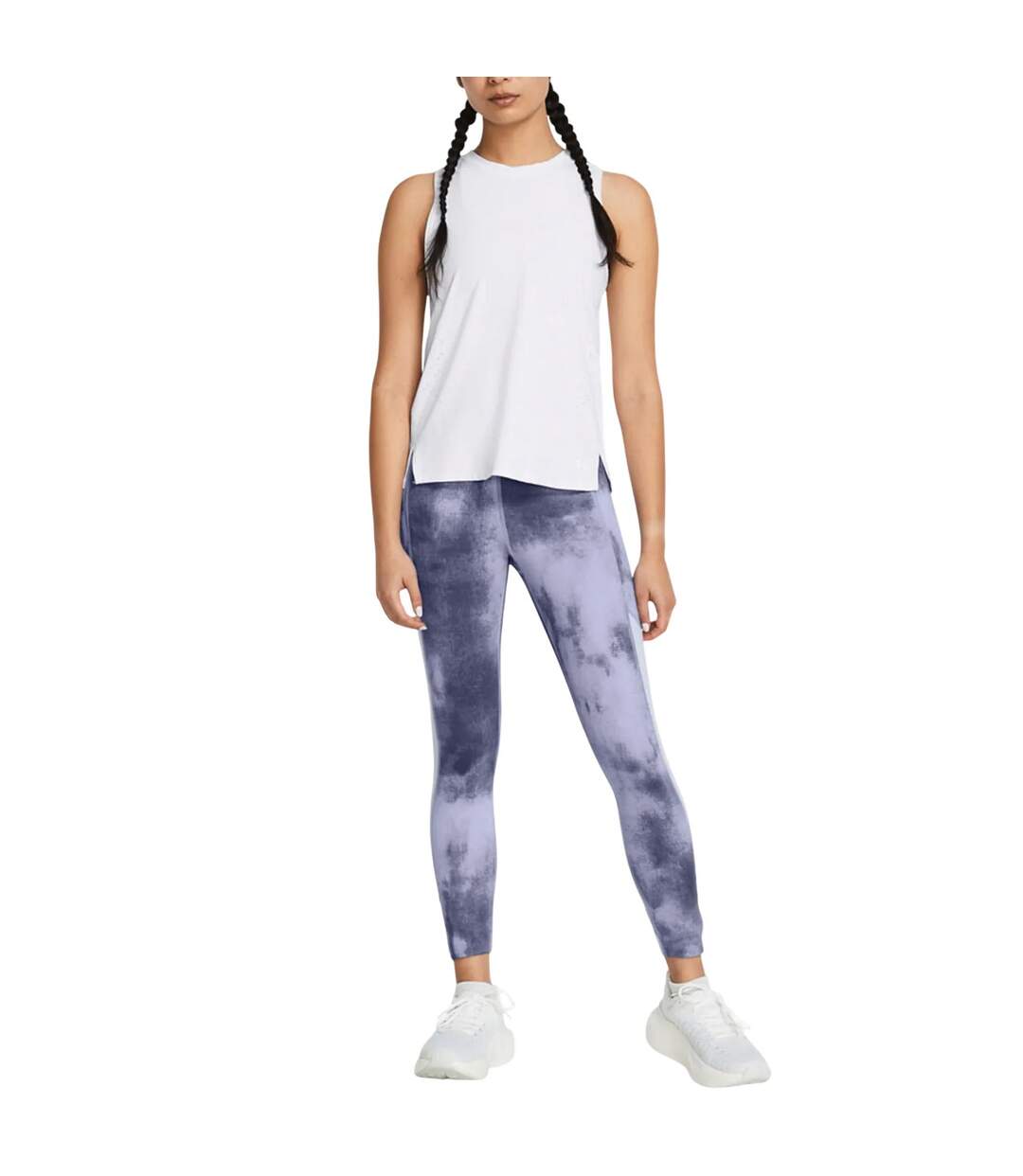 Legging launch femme violet Under Armour-4