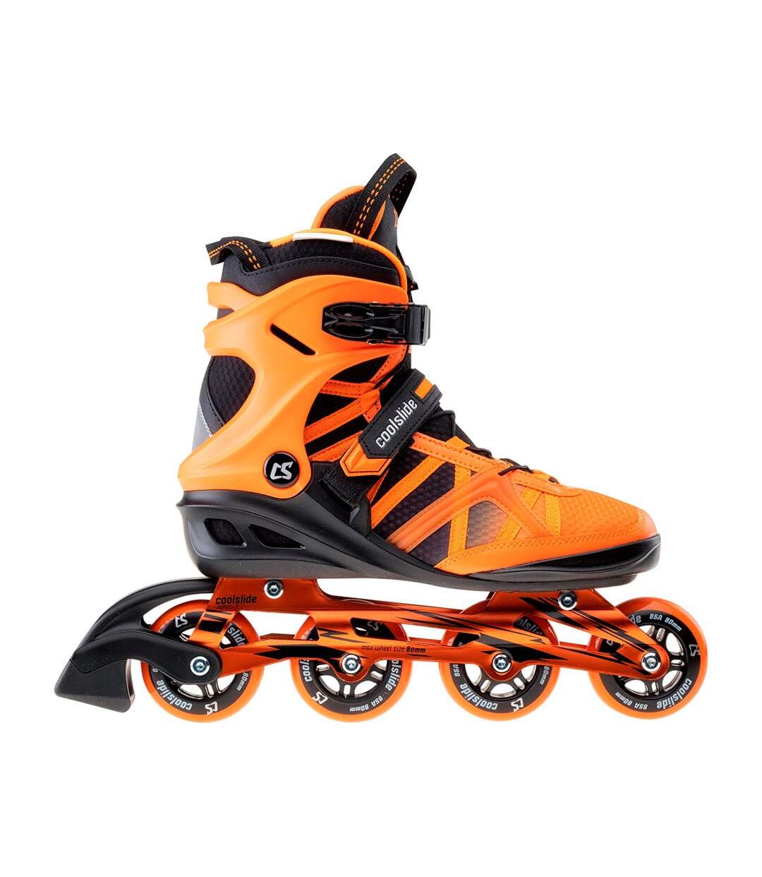Patins À Roulettes Alignées Lisboa Homme 46 Fr Tigre Orange Noir Coolslide-1