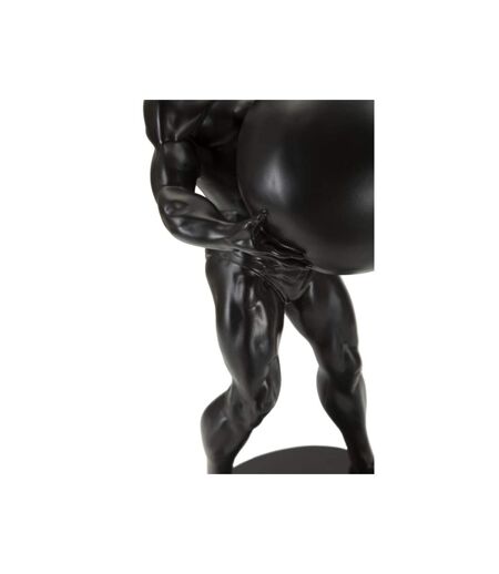 Statuette Homme Athlétique Atlas 43cm Noir