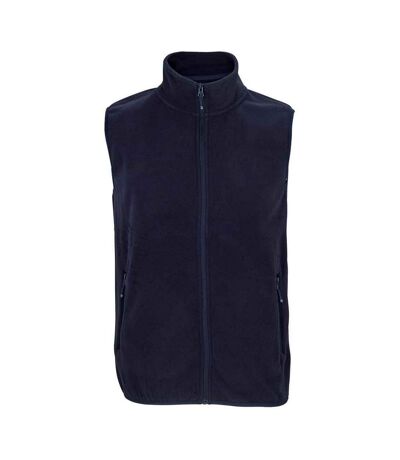 Unisex adult factor microfleece recycled body warmer navy SOLS