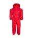 Combinaison de pluie button bébé rouge Trespass-1
