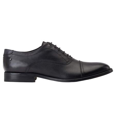 Mens crane leather oxford shoes black Base London