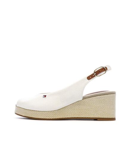 Sandales blanches femme tommy hilfiger flag